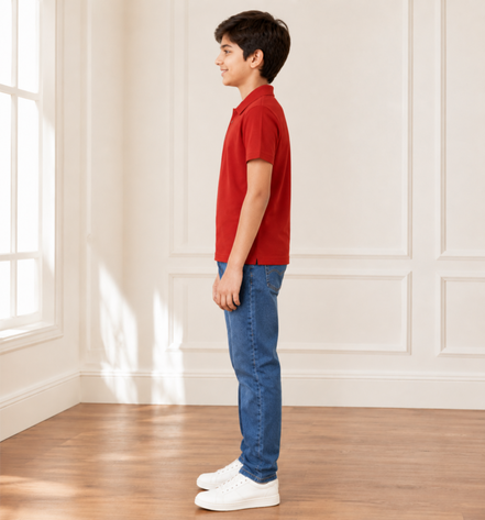 Red Polo Uniform T-Shirt