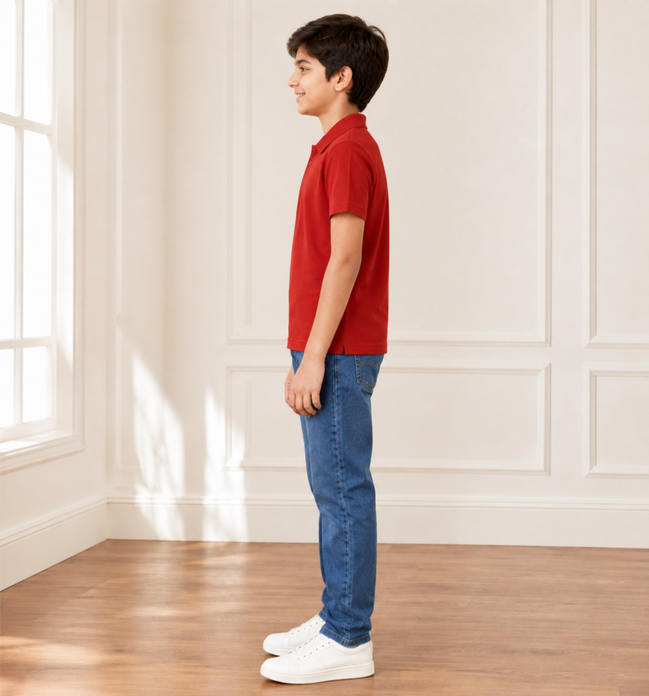 Red Polo Uniform T-Shirt