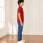 Red Polo Uniform T-Shirt