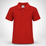 Red Polo Uniform T-Shirt