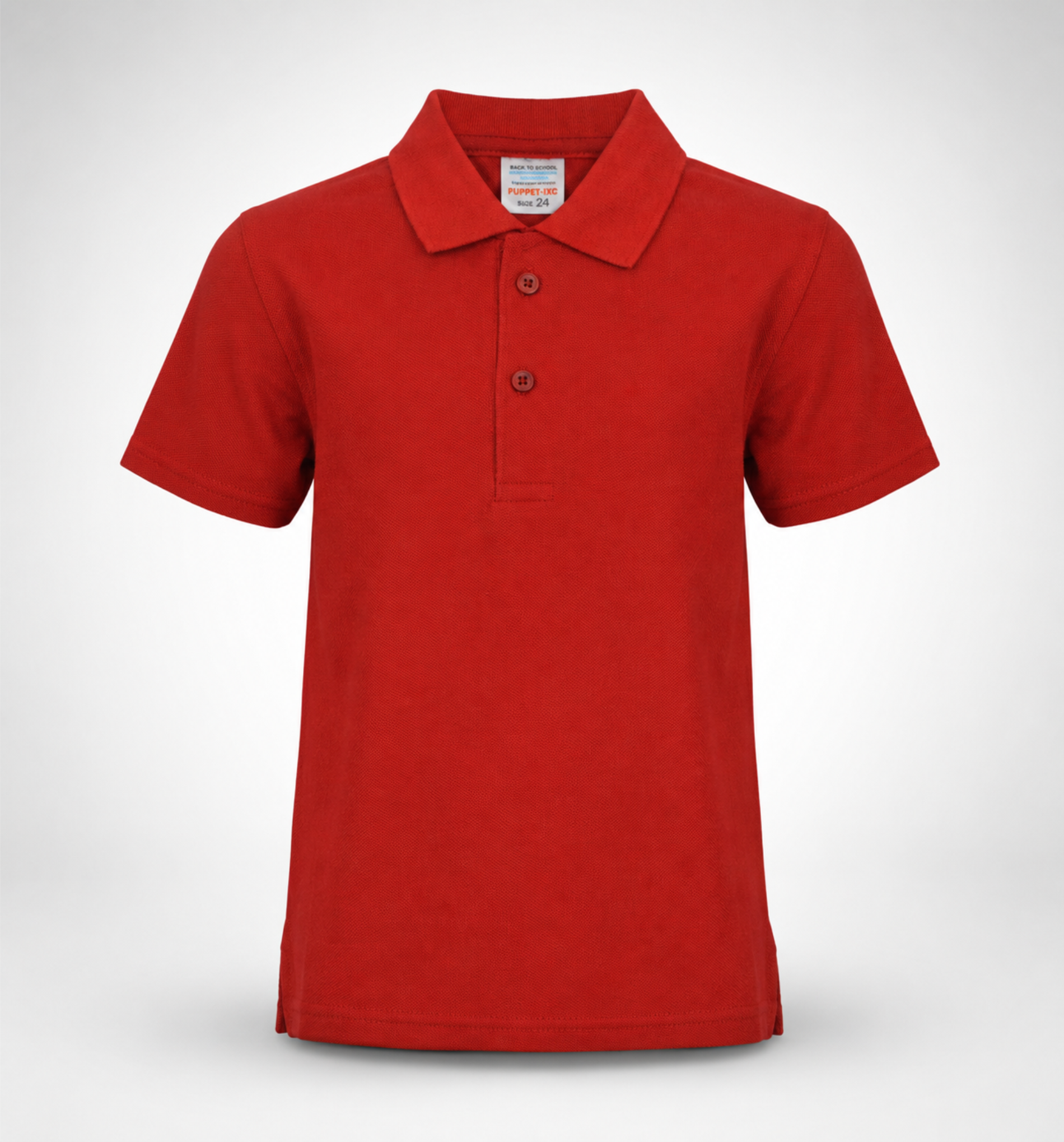 Red Polo Uniform T-Shirt