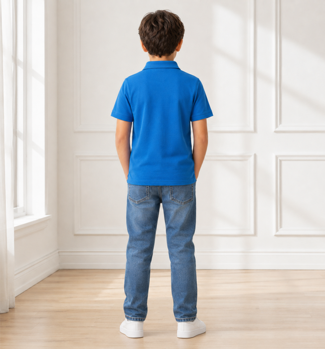 Royal Blue Polo Uniform T-Shirt