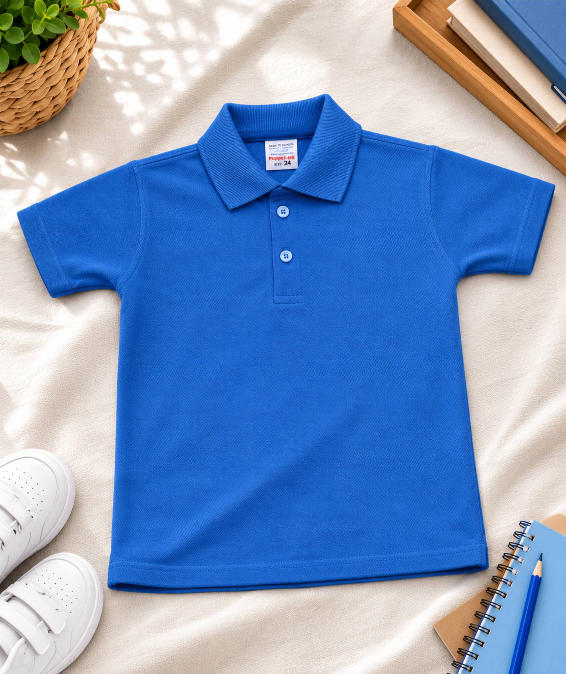 Royal Blue Polo Uniform T-Shirt