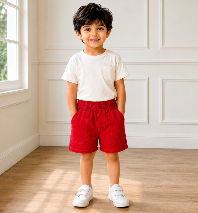 Red Uniform Half Pants