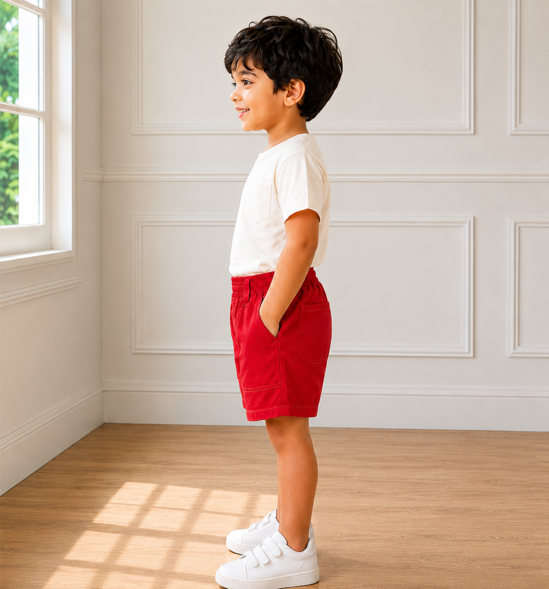 Red Uniform Half Pants
