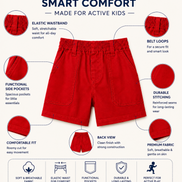 Red Uniform Half Pants
