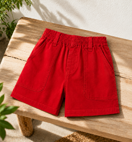 Red Uniform Half Pants