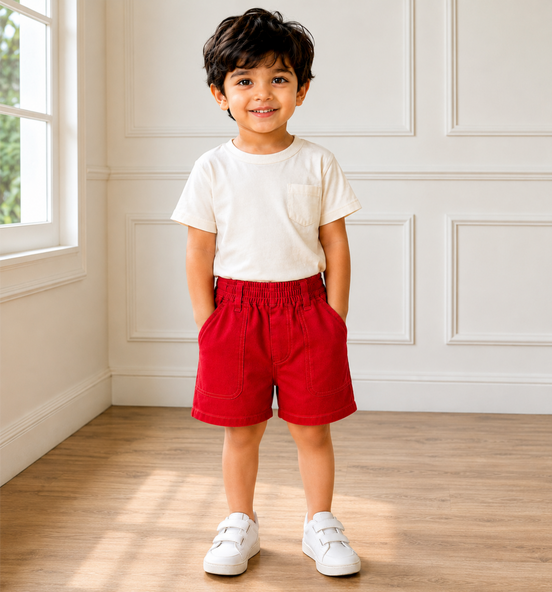 Red Uniform Half Pants