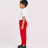 Red KG Round-Elastic Uniform Pants