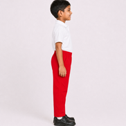 Red KG Round-Elastic Uniform Pants