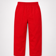 Red KG Round-Elastic Uniform Pants