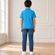Sky Blue Polo Uniform T-Shirt