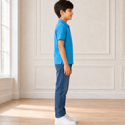 Sky Blue Polo Uniform T-Shirt