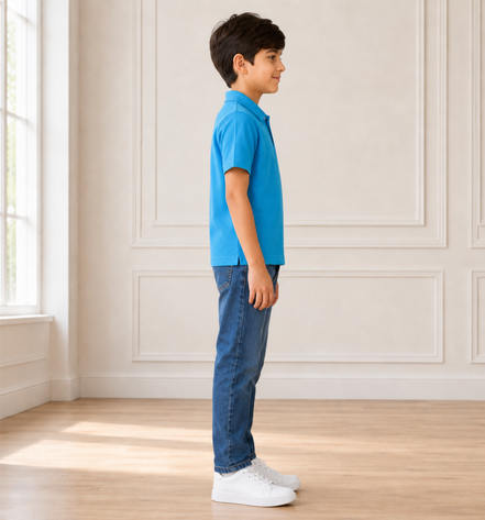 Sky Blue Polo Uniform T-Shirt