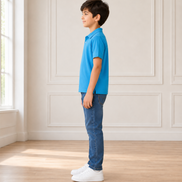 Sky Blue Polo Uniform T-Shirt