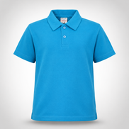 Sky Blue Polo Uniform T-Shirt