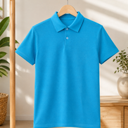 Sky Blue Polo Uniform T-Shirt