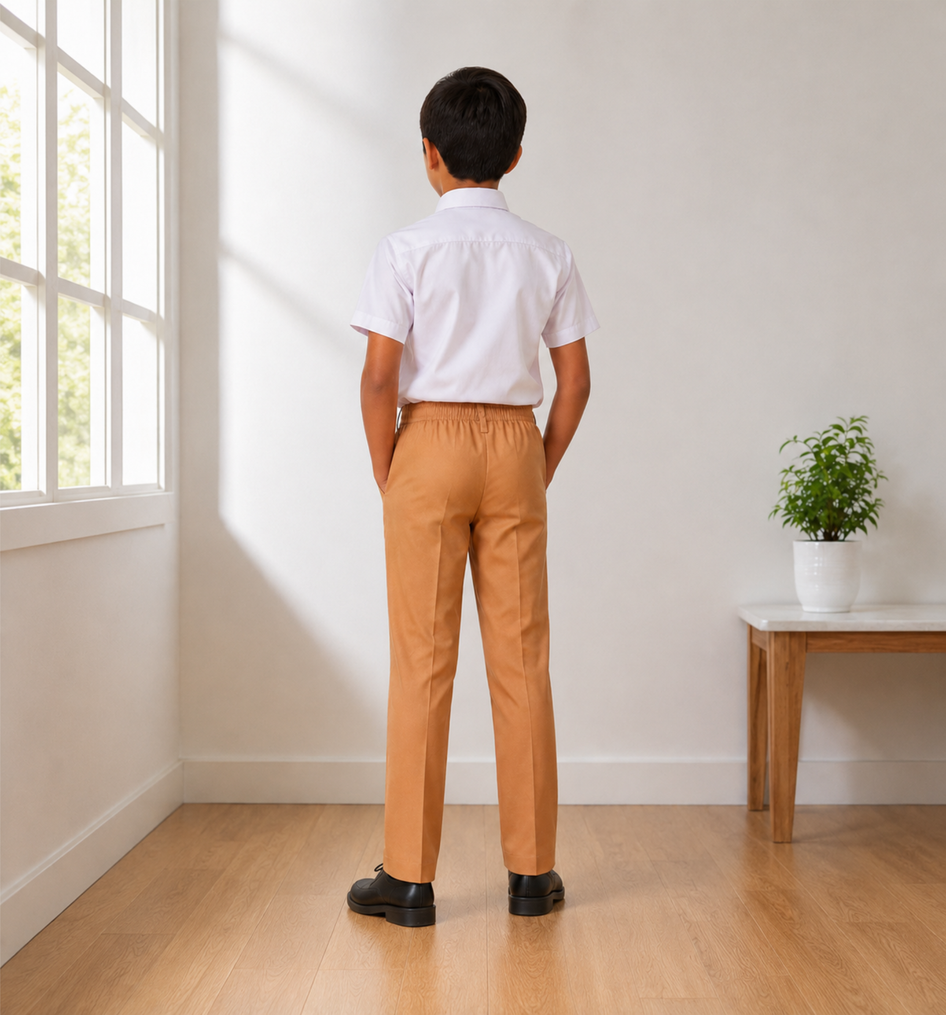 Sandy Brown School Uniform Trousers