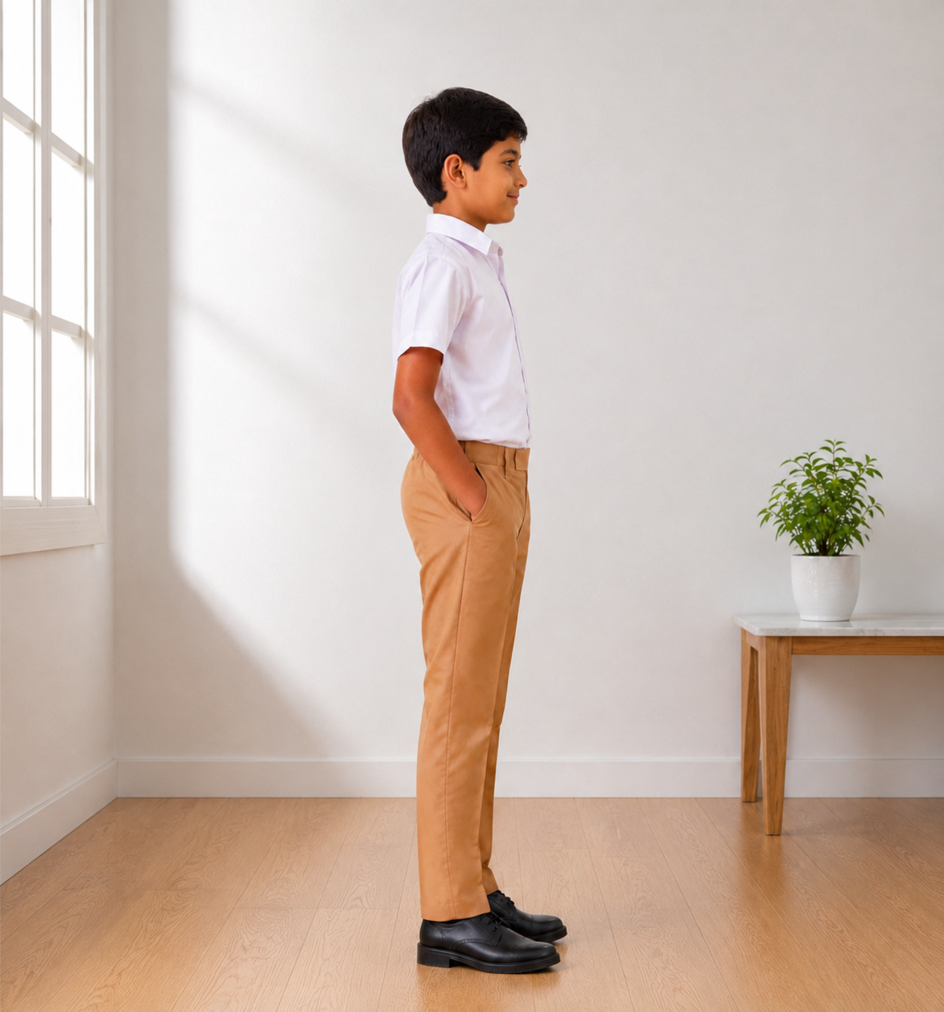 Sandy Brown School Uniform Trousers