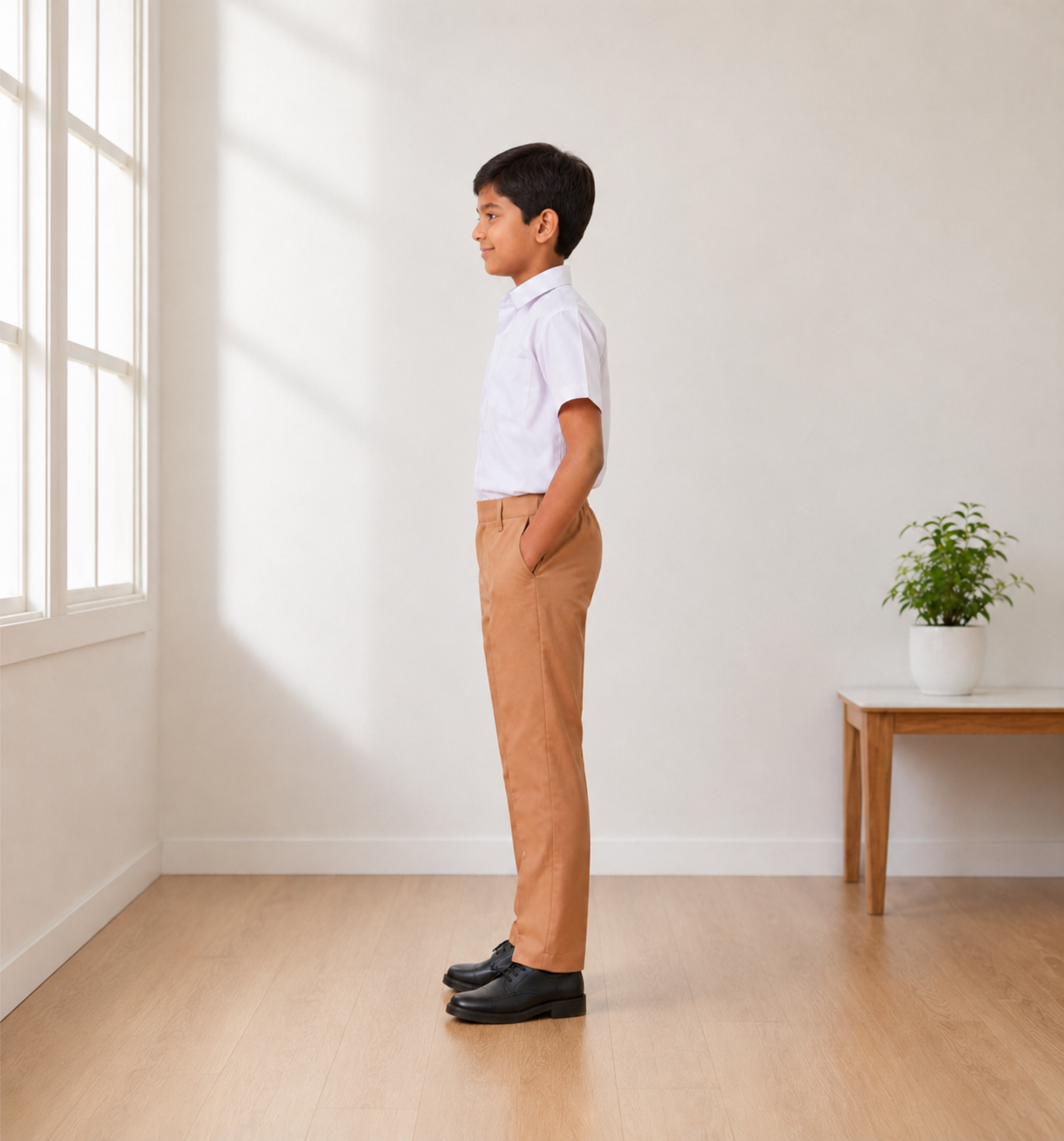 Sandy Brown School Uniform Trousers