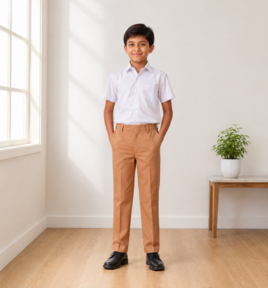 Sandy Brown School Uniform Trousers