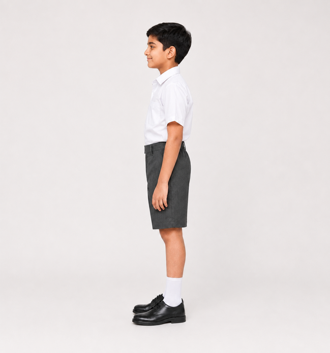 Shadow Grey School Uniform Shorts