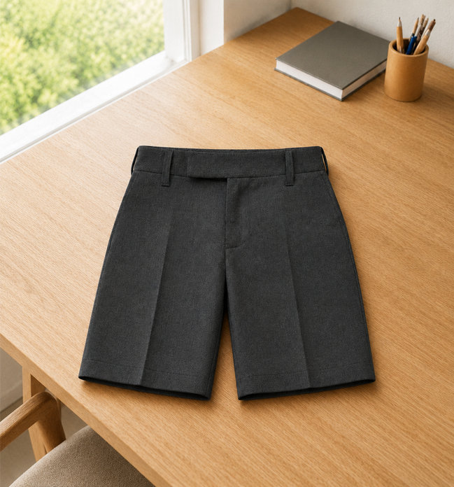Shadow Grey School Uniform Shorts