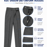 Shadow Grey School Uniform Trousers