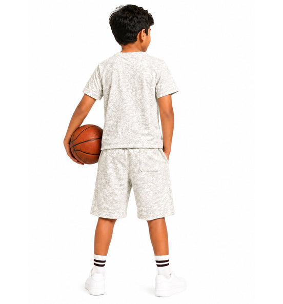Boys Play Hard Basketball Printed Co-Ord Set