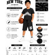 Boys New York Striped Co-ord Set