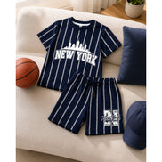 Boys New York Striped Co-ord Set