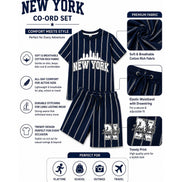 Boys New York Striped Co-ord Set