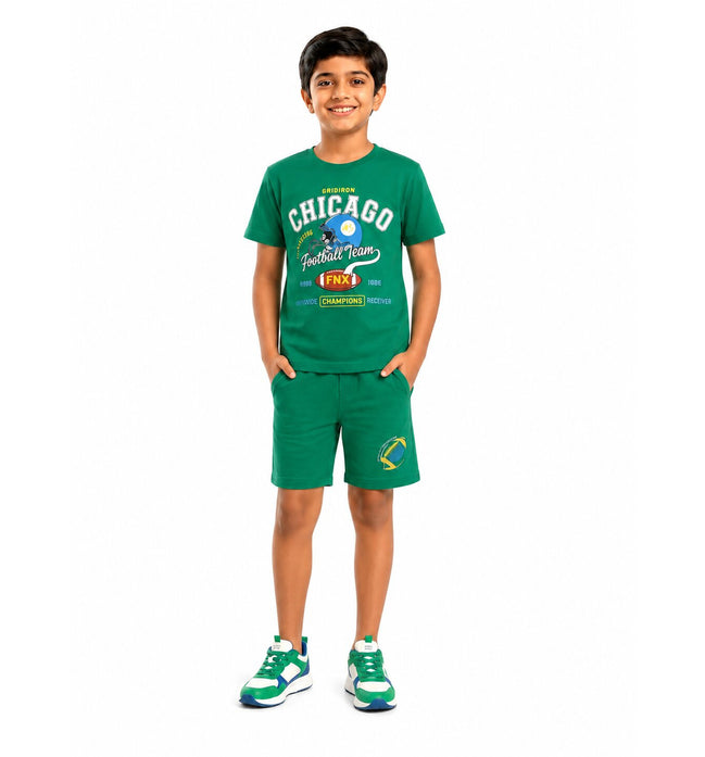 Boys Chicago Football Co-ord Set – Green