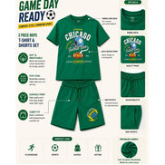Boys Chicago Football Co-ord Set – Green