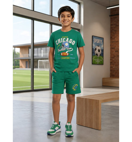 Boys Chicago Football Co-ord Set – Green
