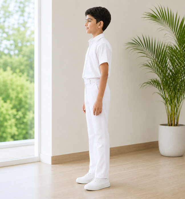 White School Uniform Trousers