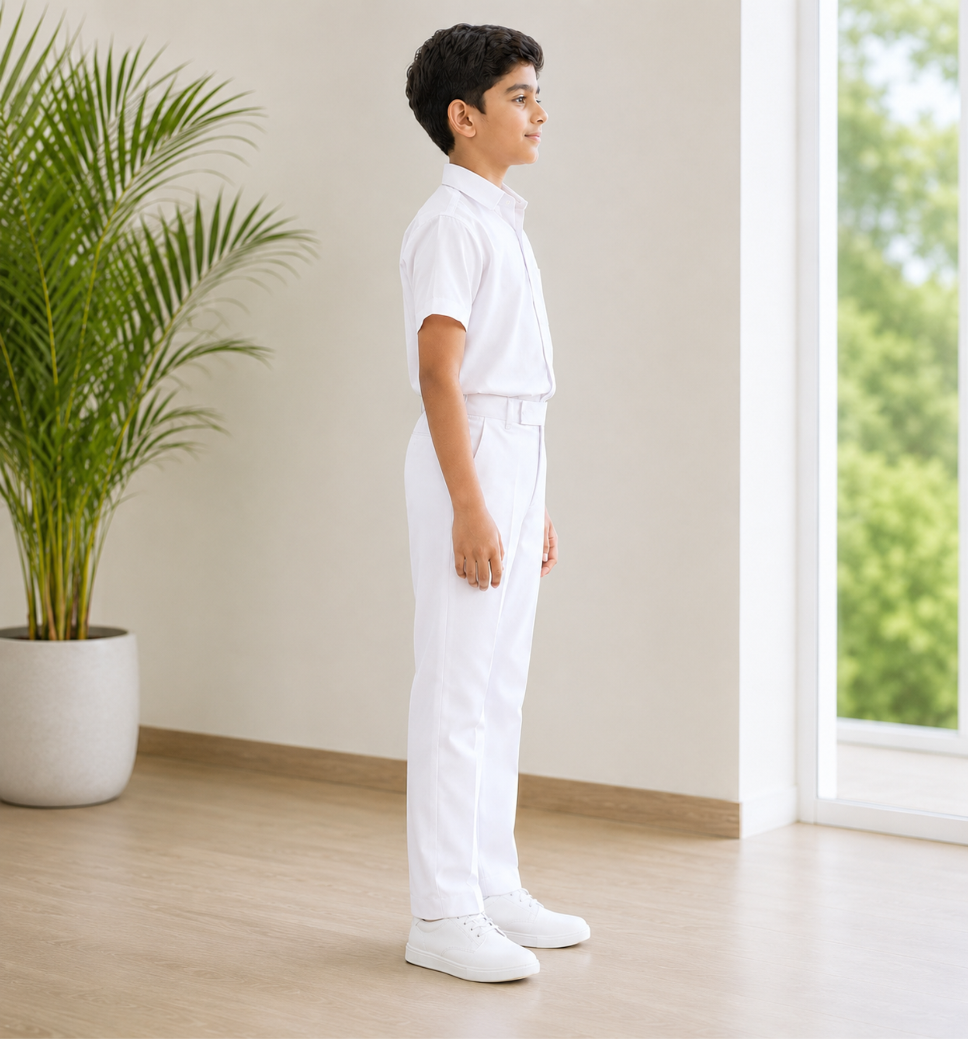 White School Uniform Trousers