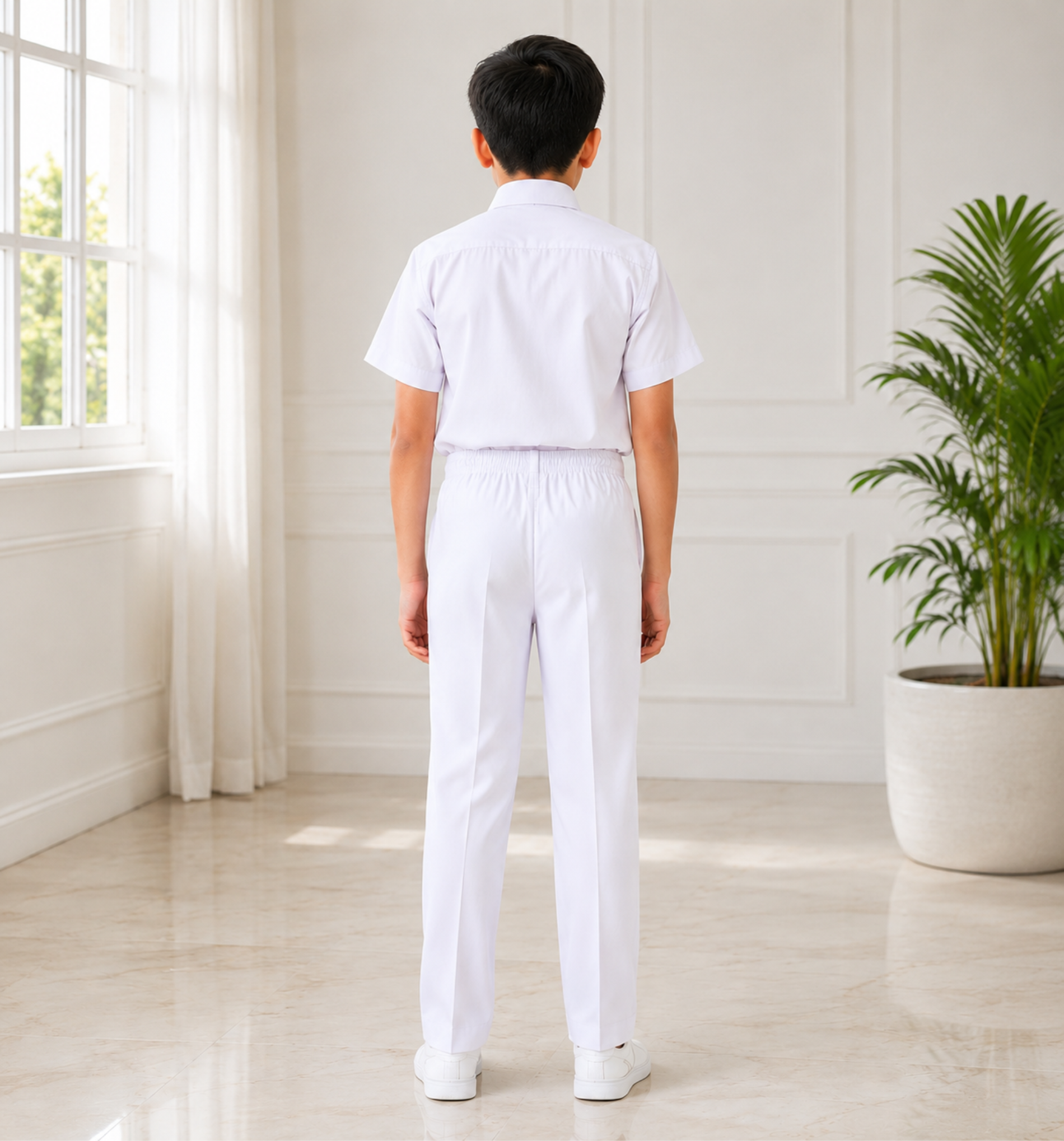 White School Uniform Trousers