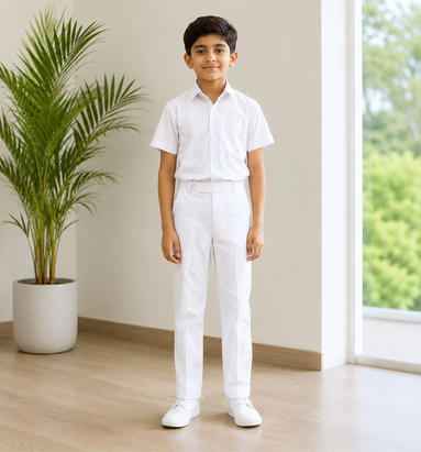 White School Uniform Trousers