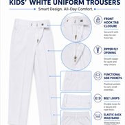White School Uniform Trousers