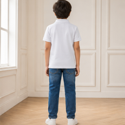 Classic White Polo Uniform T-Shirt