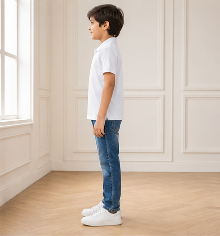 Classic White Polo Uniform T-Shirt