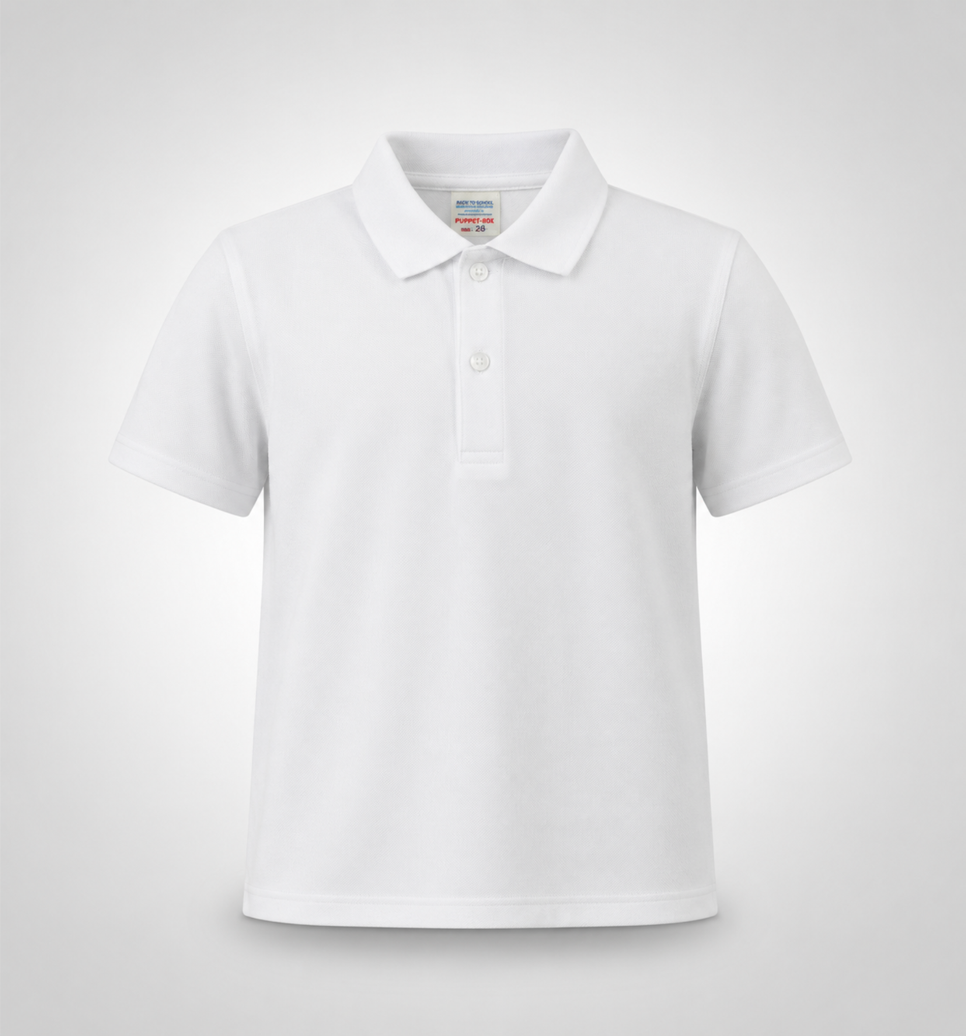 Classic White Polo Uniform T-Shirt