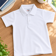Classic White Polo Uniform T-Shirt
