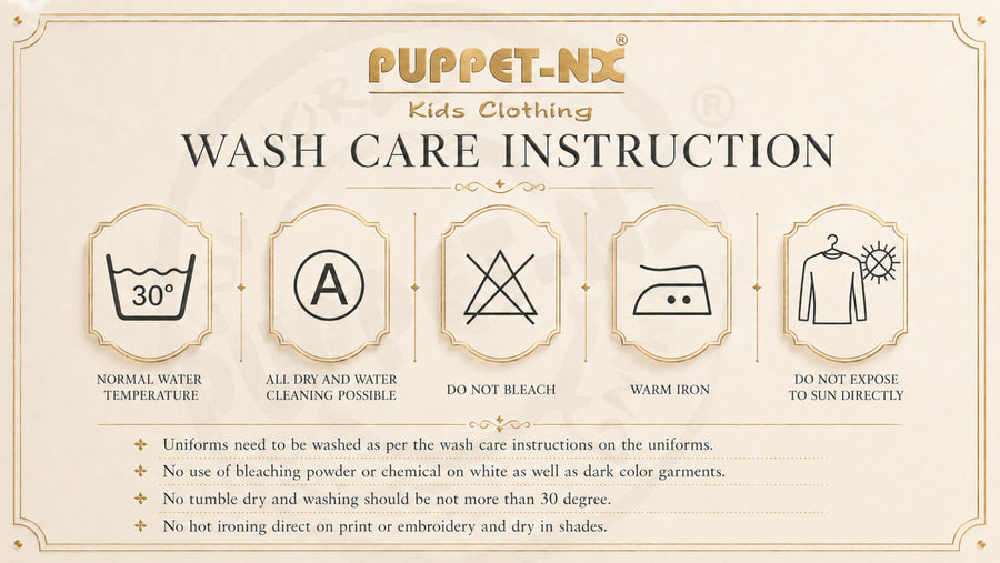 Wash Care Instruction