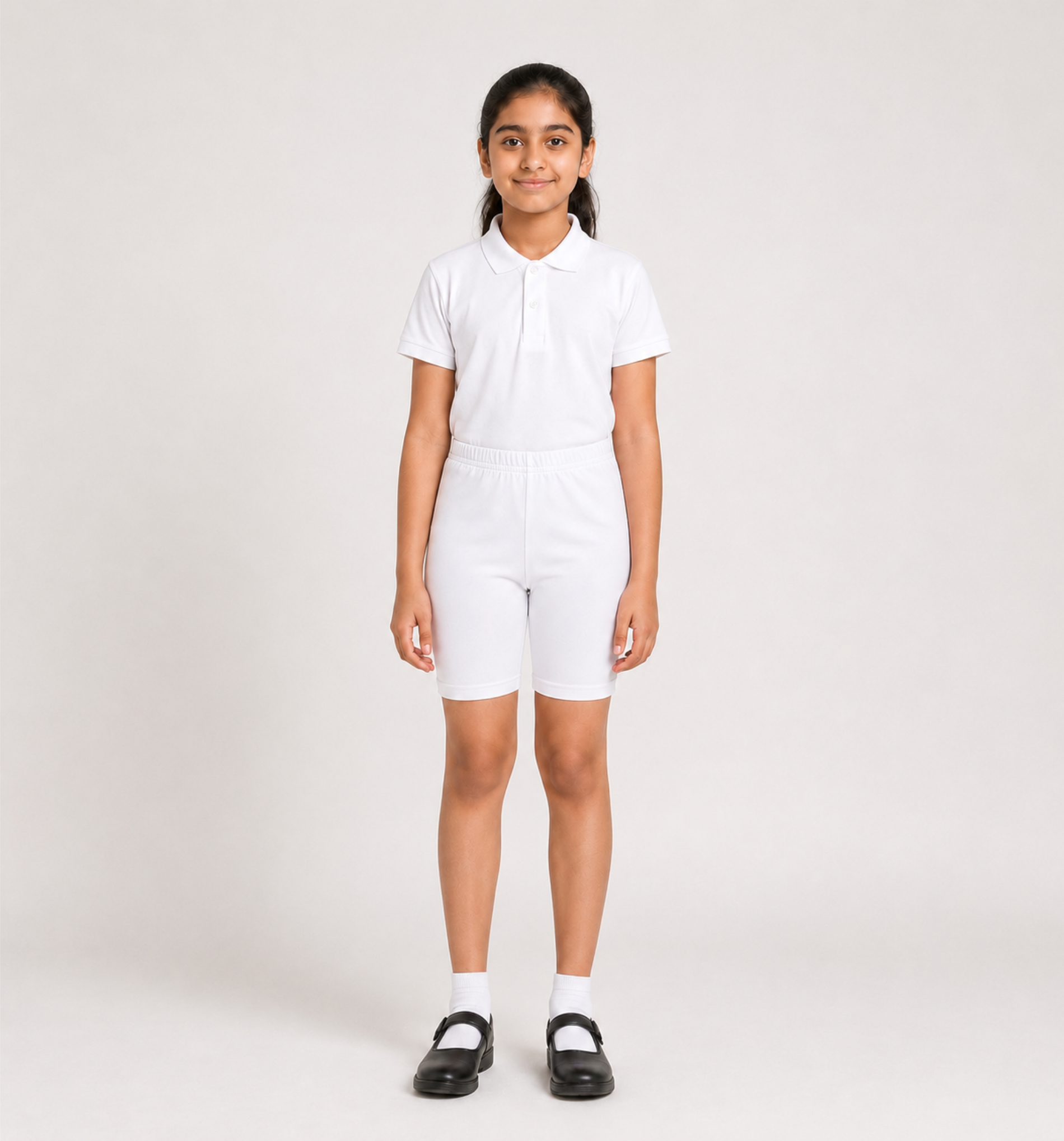 White Uniform Cycling Shorts