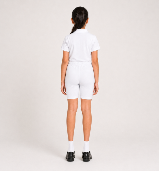 White Uniform Cycling Shorts