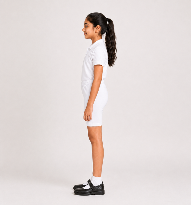 White Uniform Cycling Shorts