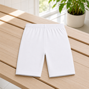 White Uniform Cycling Shorts