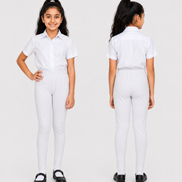 White Full-Length School Uniform Tights
